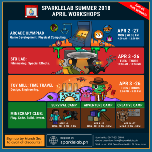 SparkleLAB Summer Programs 2018