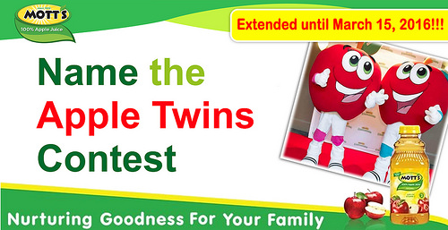 Mott’s Name the Apple Twins Contest Extended!